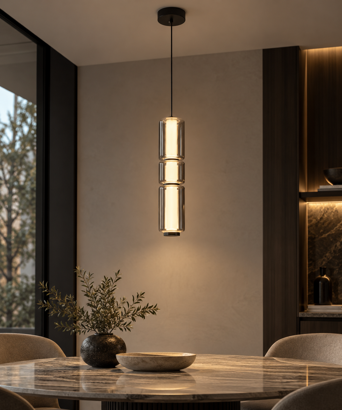 Lucent Column Pendant
