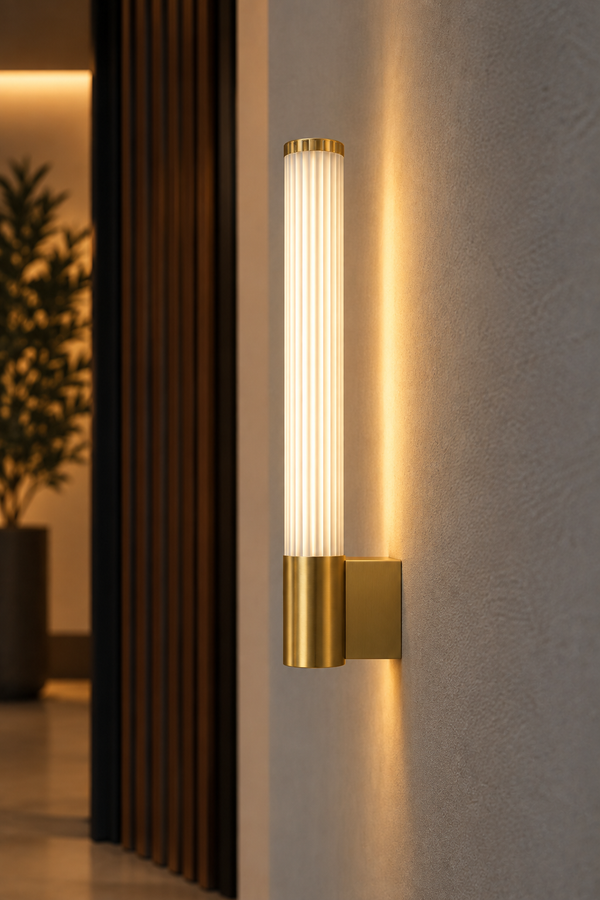 Aurielle Ribbed Wall Light XW-505-10W GD