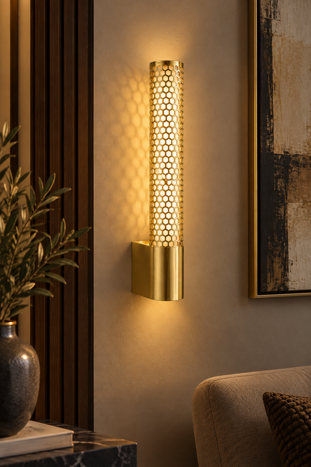 Valenne Honeycomb Wall Light
