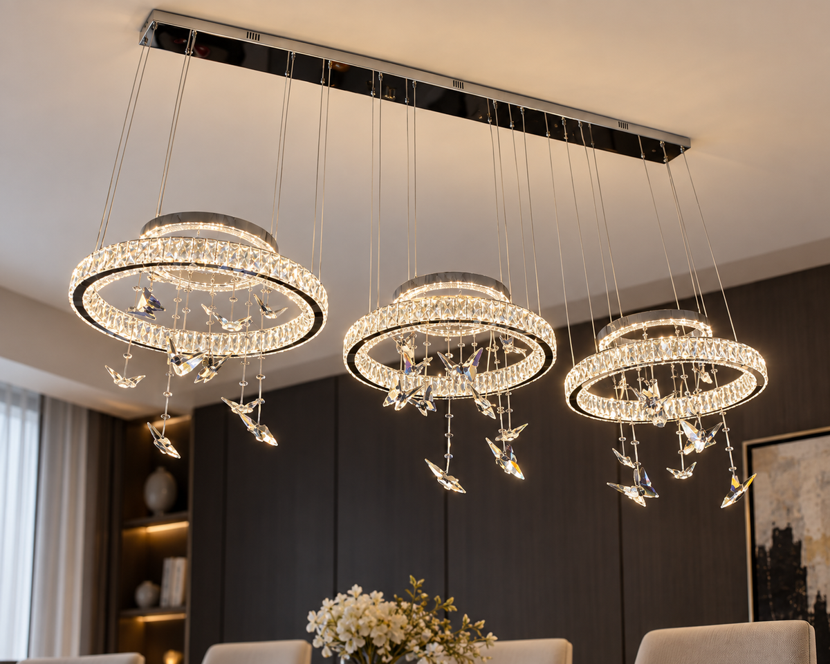 Celestial Butterfly Trio Chandelier