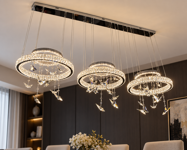 Celestial Butterfly Trio Chandelier